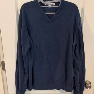 Navy V-Neck Sweater